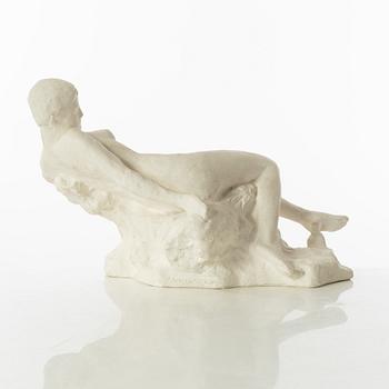 Gudmar Olovson, sculpture. Plaster. Signed. Height 23 cm, length 37 cm.