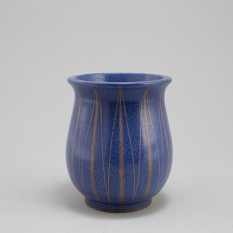 WILHELM KÅGE,  a stoneware vase, "Argenta", 1078, Gustavsberg.