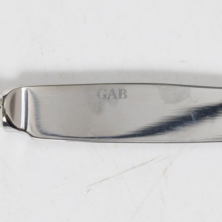 A 167 piece Chippendale silver cutlery service, GAB, Eskilstuna, 1990's.