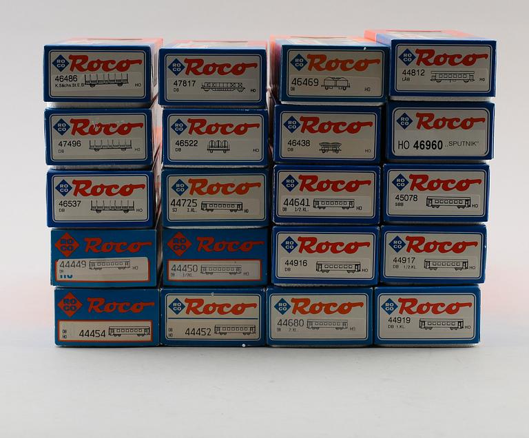 SAMLING MODELLTÅGSDELAR, 20 delar, Roco, Österrike.