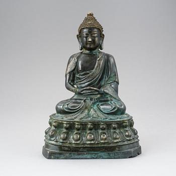 BUDDHA, brons. Kina, 1900-tal.