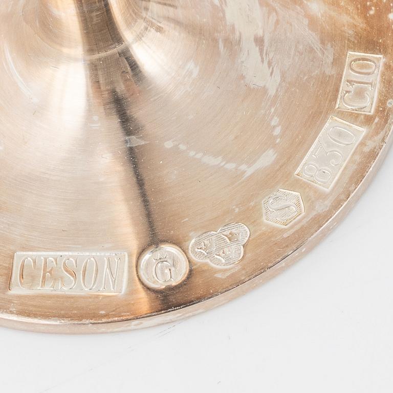 A total of 26 silver drinking vessels, Gothenburg and Uppsala, Sweden, 1974-77.