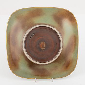 Gunnar Nylund, a 'Flambé' stoneware dish, Rörstrand, Lidköping, 1930's/40's.