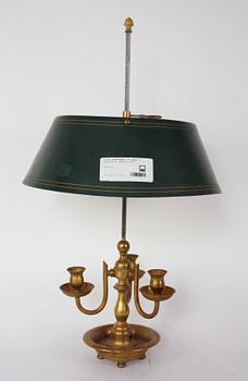 BORDSLAMPA, sk lampe a bouillotte, omkring 1900.