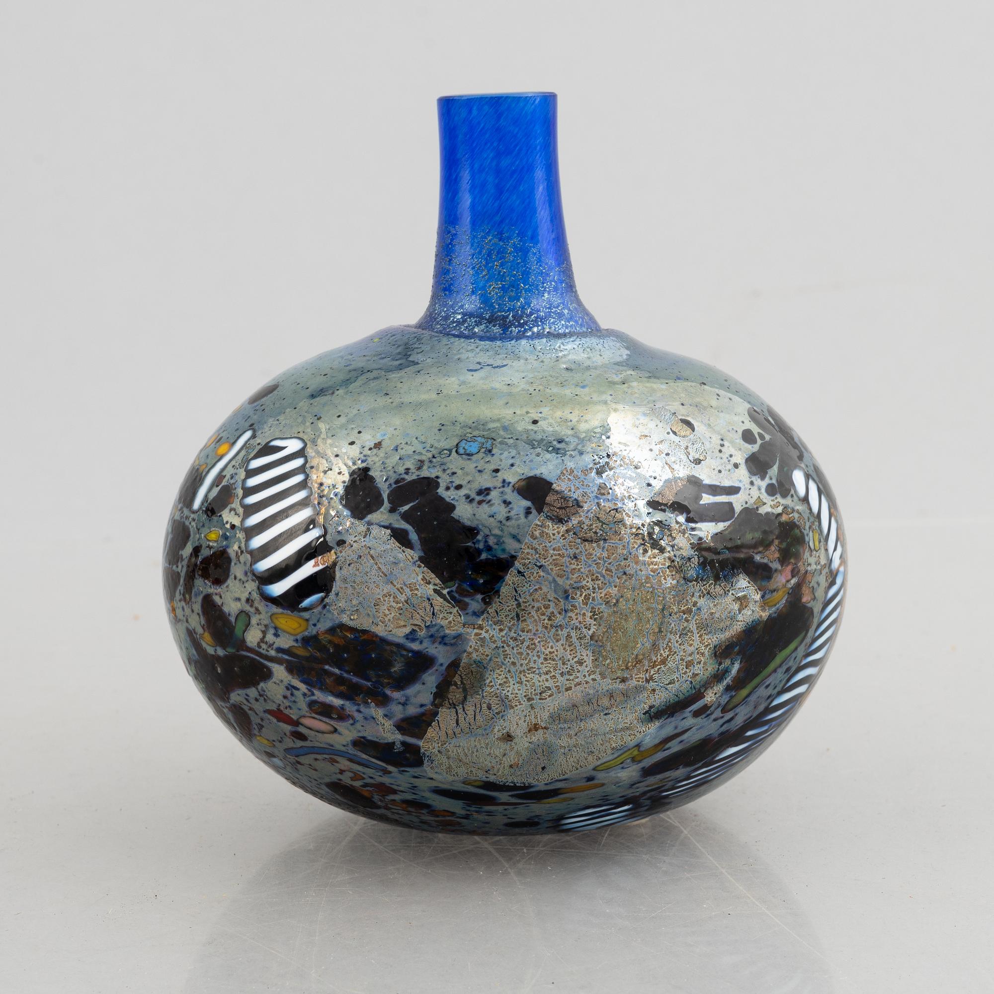 Bertil Vallien, vase, glass, Kosta Boda.