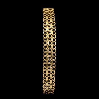 ARMLÄNK, 18 k guld, stmpl SAAB, Stockholm, 1962, vikt 17 g.