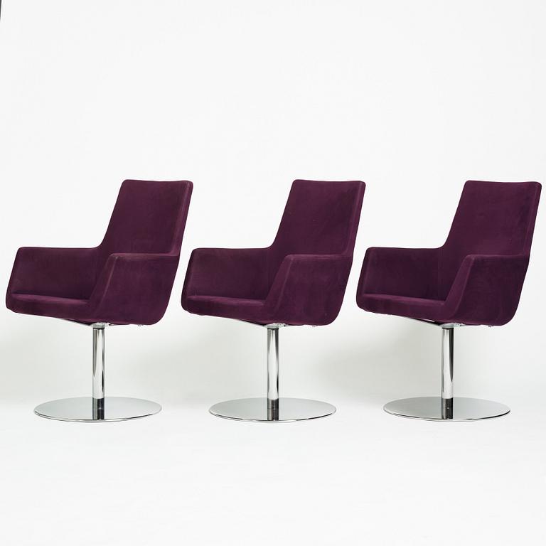 Roger Persson, "Happy", 3+3 armchairs, Swedese.