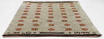 Matta, rya, signerad, 1949, ca 225 x 155 cm.