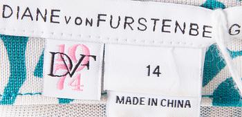 KLÄNNINGAR, 2 st, Diane von Furstenberg, storlek 44.