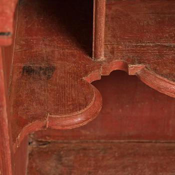 A Swedish polychrome-painted baroque cupboard, late 17th century / circa 1700.