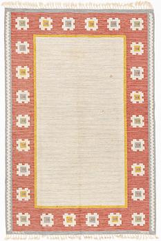 Anna-Greta Sjöqvist, a carpet, flat weave, ca 280 x 183 cm, signed AGS and dated 1969.