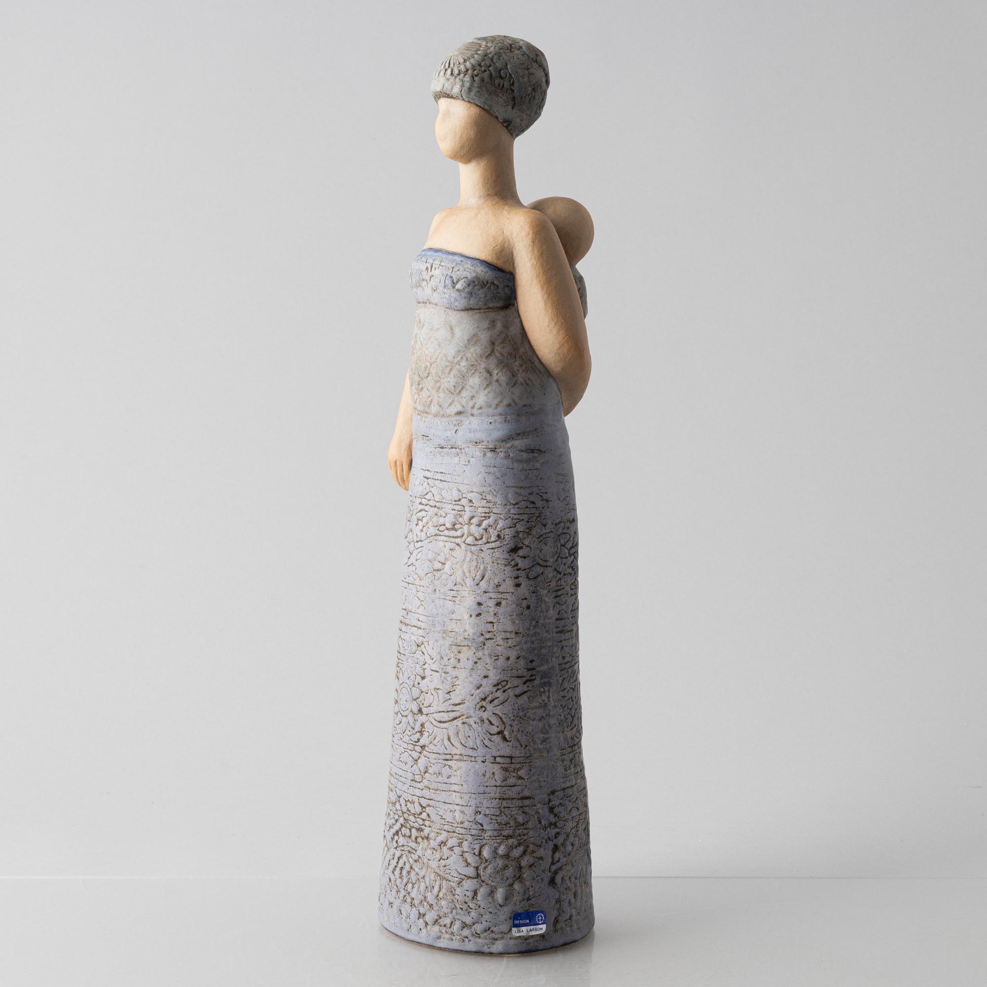 Lisa Larson, figuriner, 2 st, stengods, bl.a. "Arabkvinna", Gustavsbergs studio.