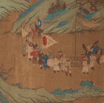 A Chinese album with paintings of Envoys Presenting Tribute  职贡图(Zhigong tu), probably 17thCentury, after an old master.