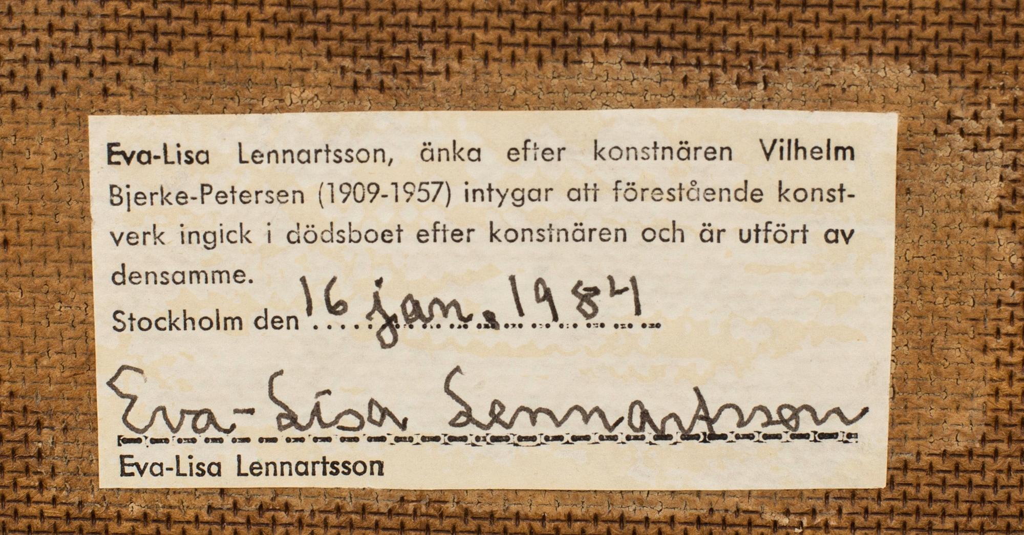 VILHELM BJERKE-PETERSEN,