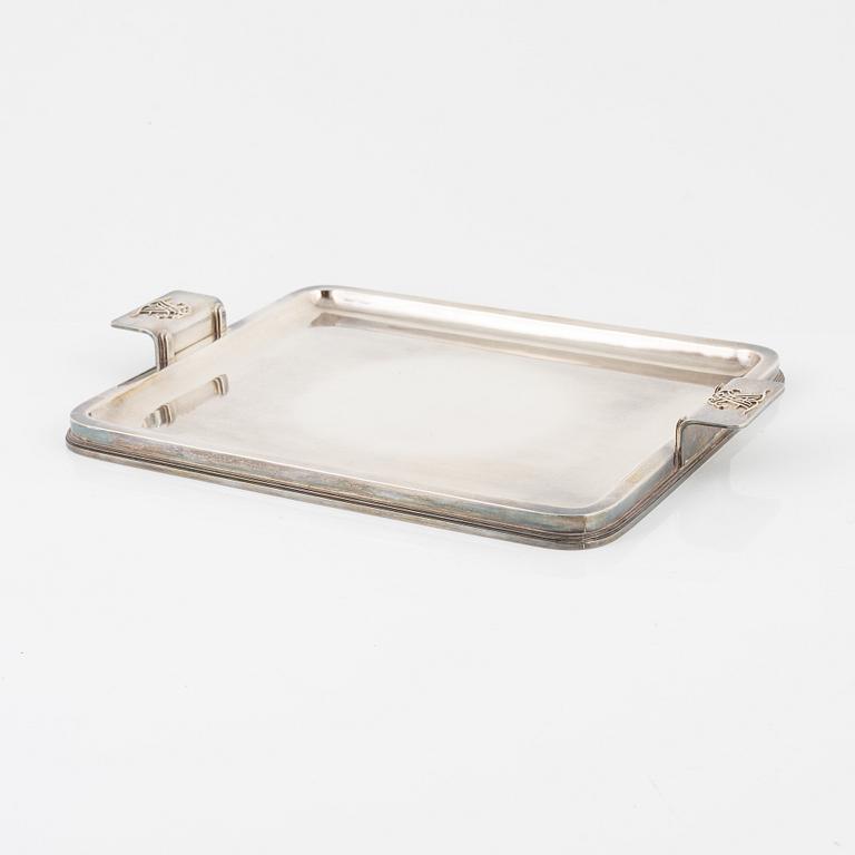 Atelier Borgila, Stockholm, a sterling silver tray, 1946.