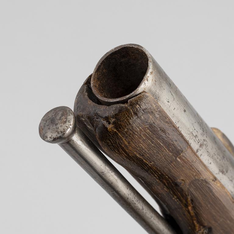 A Swedish flint lock pistol similar to 1759 pattern.