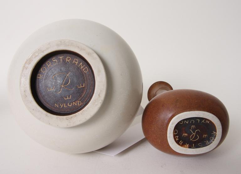 VASER, 2 st, stengods, Gunnar Nylund.