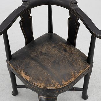 Puderstol, rokoko, 1700-talets andra hälft.