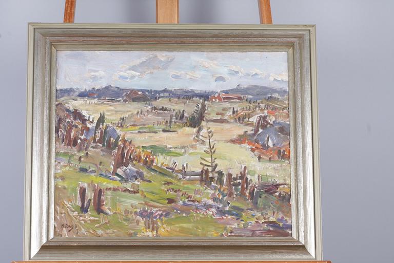 ROOS, ALEXANDER, olja på pannå, 2 st, sign.