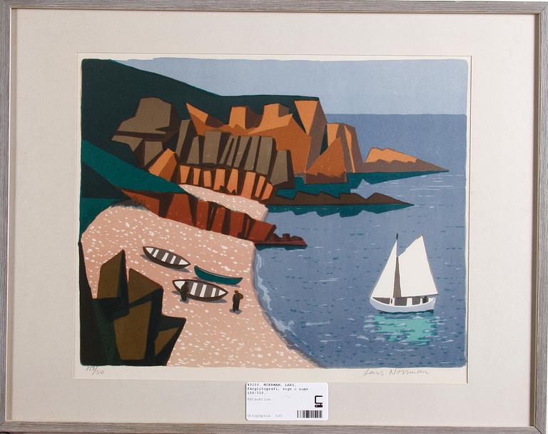 NORRMAN, LARS, färglitografi, sign o numr 150/310.