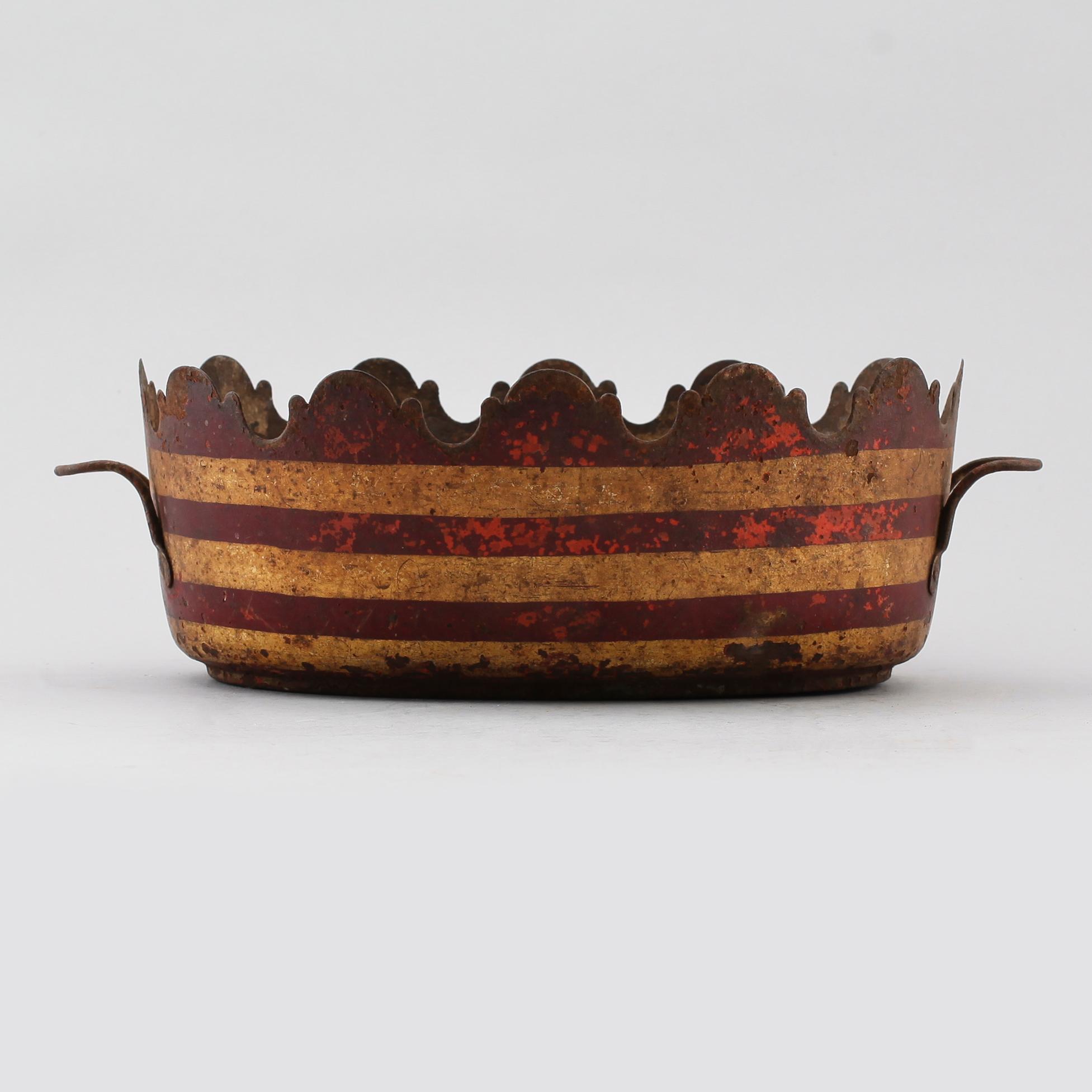 GLASSKÖLJARE, plåt, empire, tidigt 1800-tal.