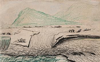 569. Carl Fredrik Hill, Nothern landscape.