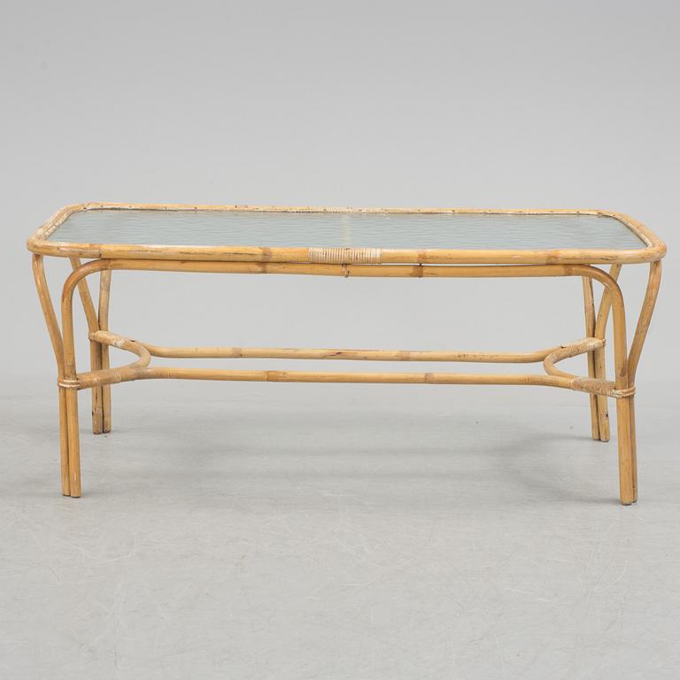 A bambu furniture suite from E.W. Ottosson korgmöbelfabrik, Stockholm, 1940's.