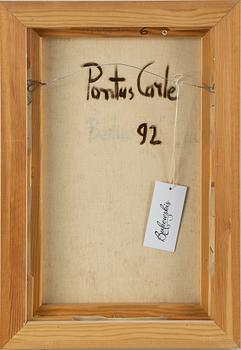 PONTUS CARLE, oil on canvas, signed and dated -92.