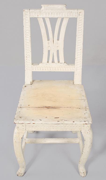 STOLAR, ett par, snarlika, provinsarbeten, tidigt 1800-tal.