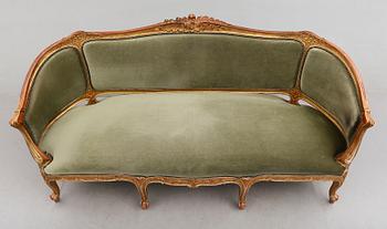 SOFFA, rokokostil, omkring år 1900.