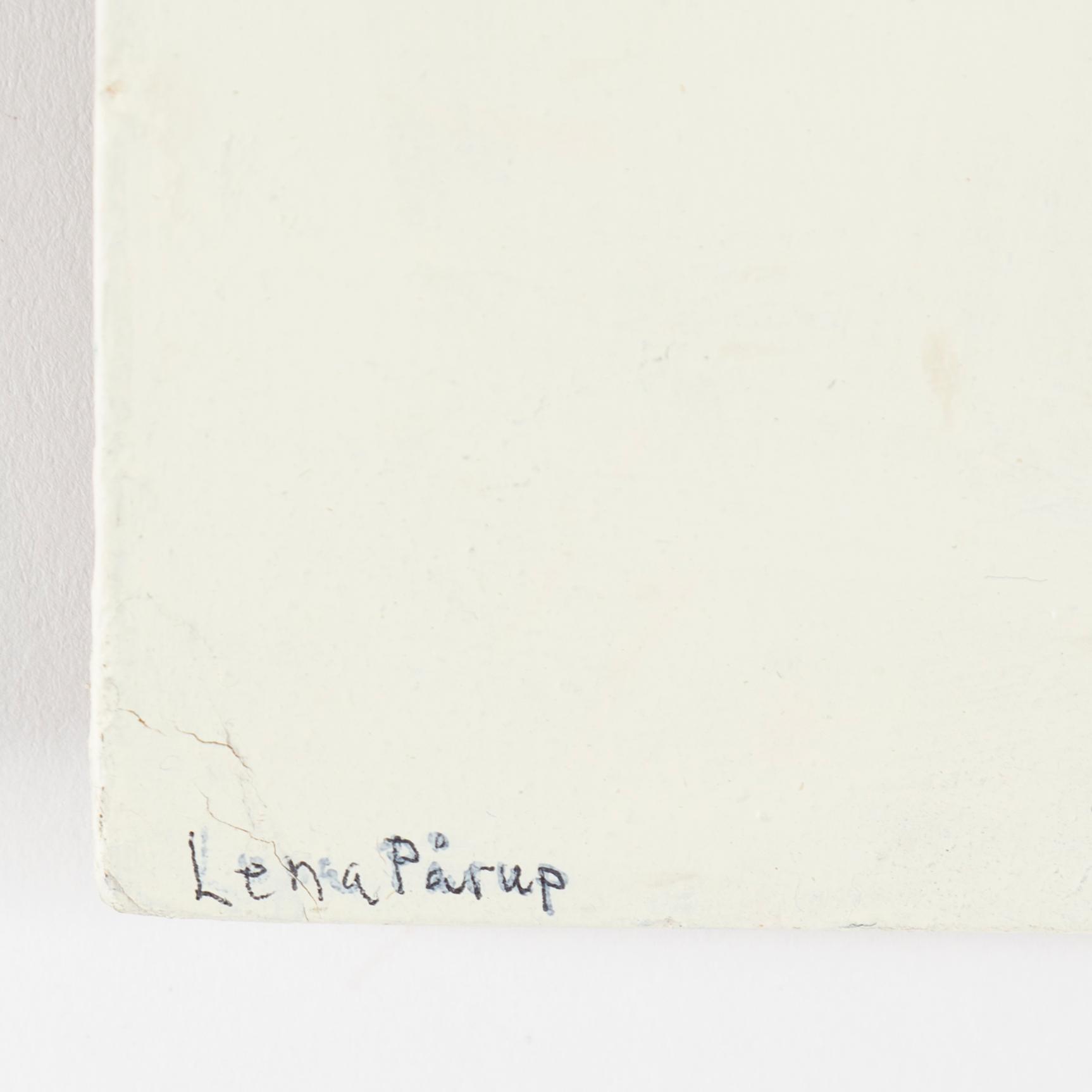 LENA PÅRUP, mixed media on panel signed.