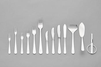 Wiwen Nilsson, bestickuppsättning, 87 delar, sterling silver, Lund ca 1967-70.