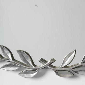 Estrid Ericson, a pewter framed mirror, model "A 2492", Svenskt Tenn, Stockholm, 1957.