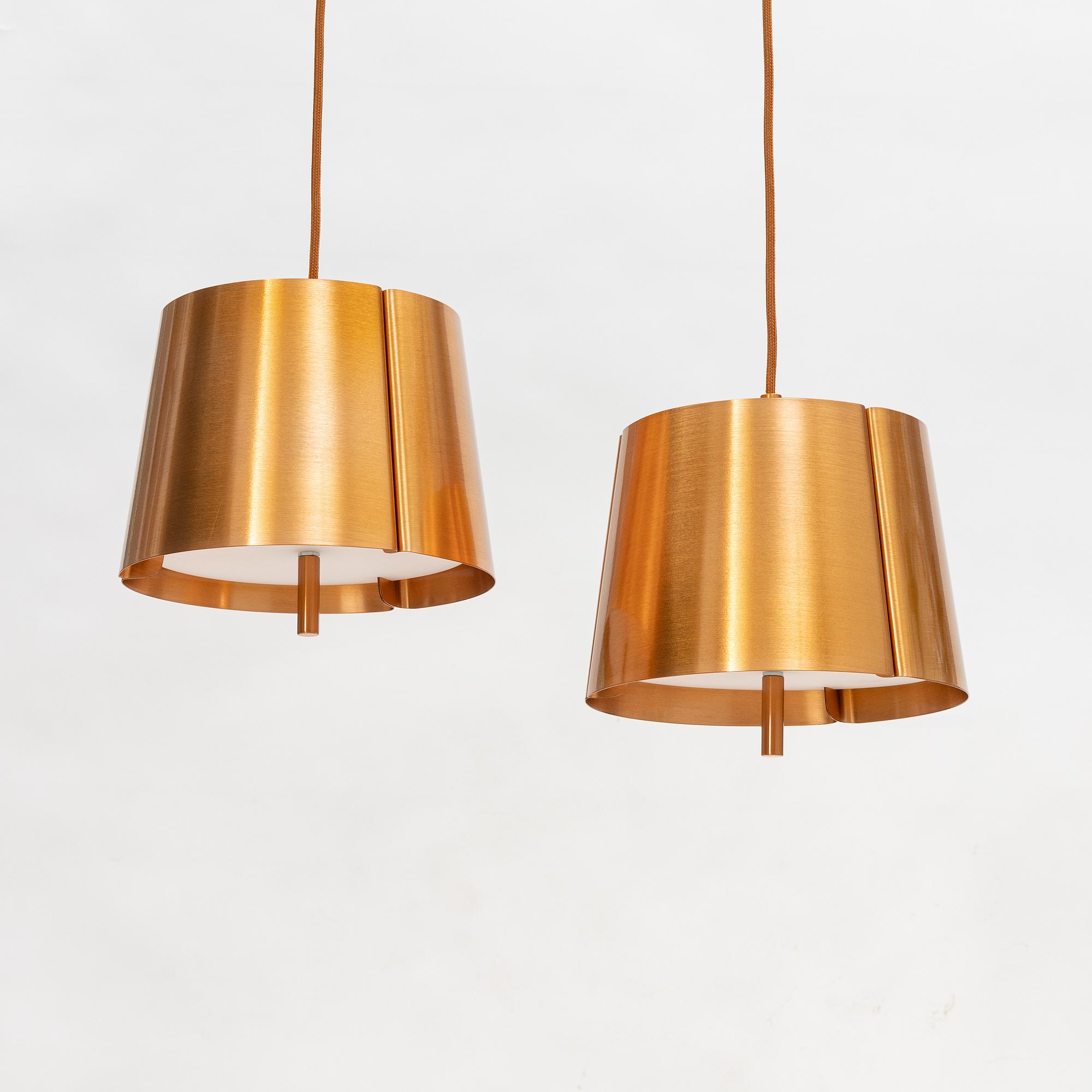 Jonas Lindvall, a pair of 'W124S1' ceiling lamps, Wästberg.