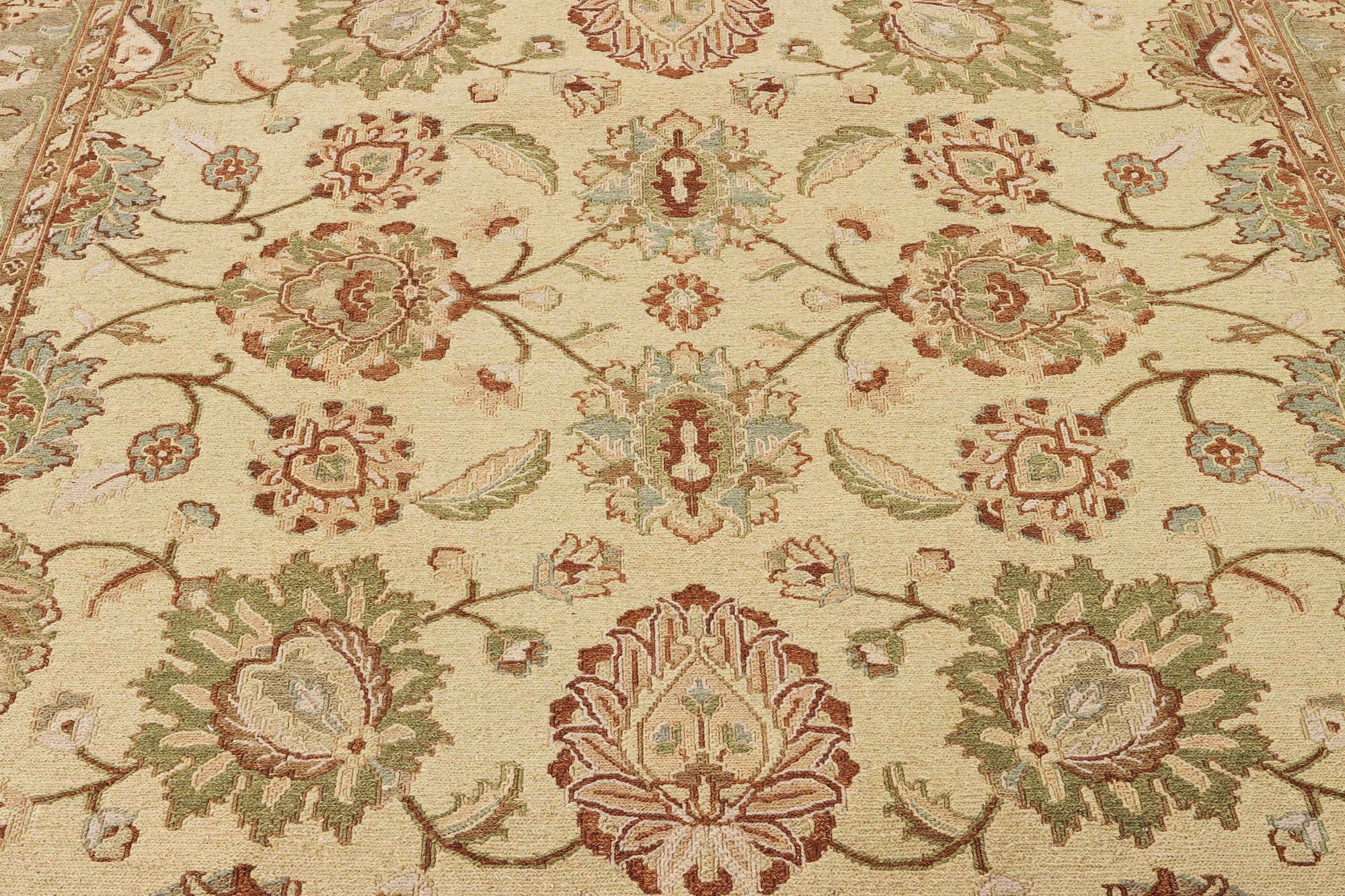 An oriental carpet with Mamluk design, c. 294 x 250 cm.