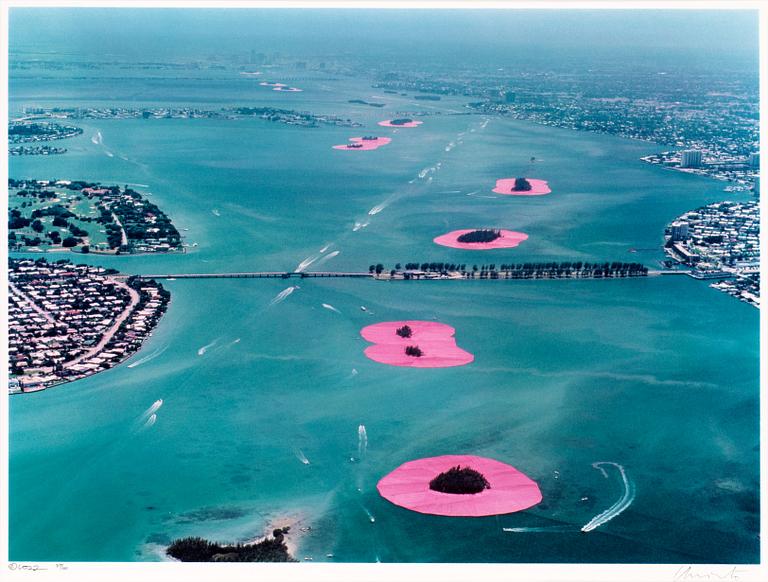 Christo & Jeanne-Claude, "Surrounded Islands, Biscayne Bay, Greater Miami, Florida, 1980-83".