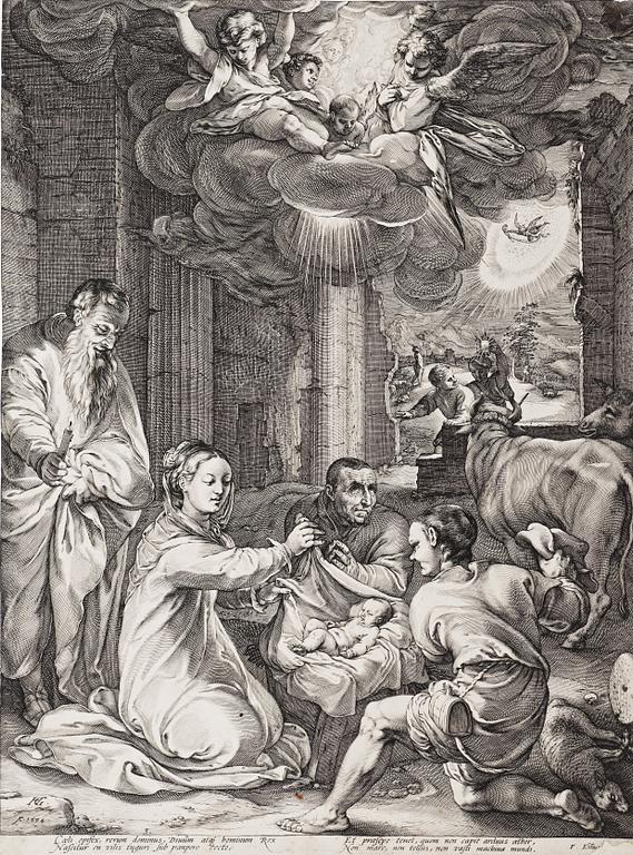 HENDRICK GOLTZIUS, kopparstick, 1594.