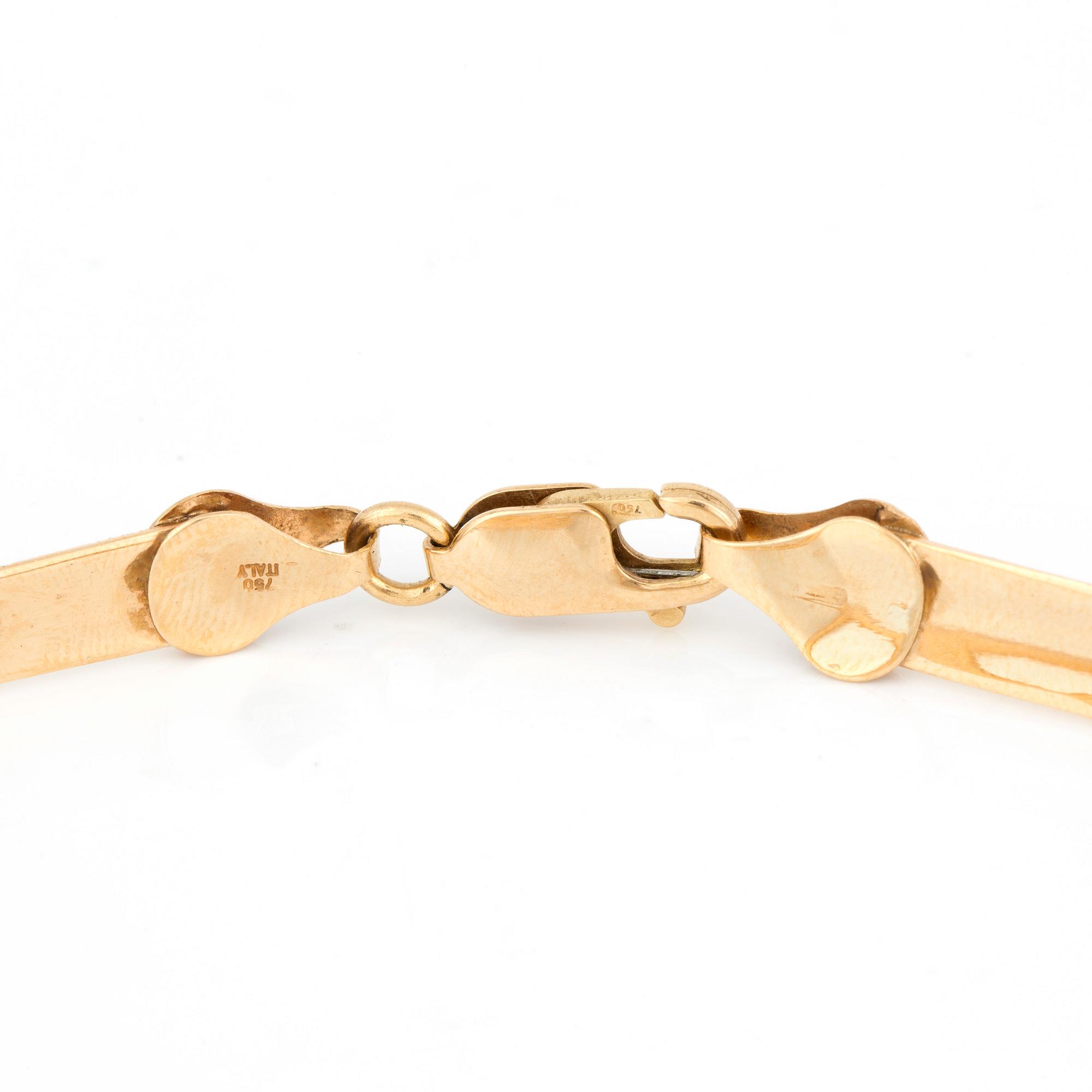 HALSBAND, 18K guld, Italien.