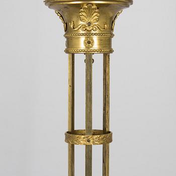 An Art Nouveau ceiling lamp, circa 1900.