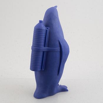 William Sweetlove, "Small cloned Penguin with water bottle".