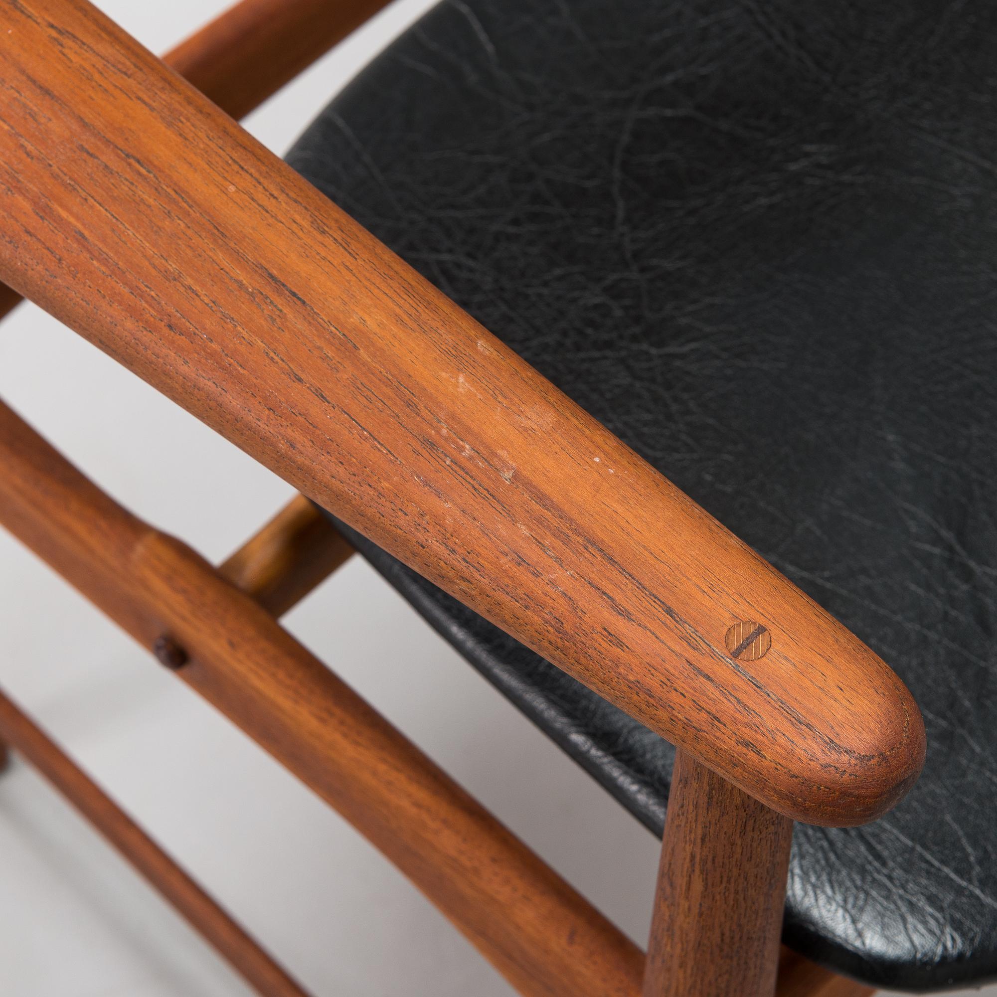A teak armchair by Arne Hovmand-Olsen for Jutex, Denmark, 1950's.