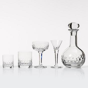 Sigurd Persson, glasservis, 133 delar, "Gripsholm", Kosta Boda.