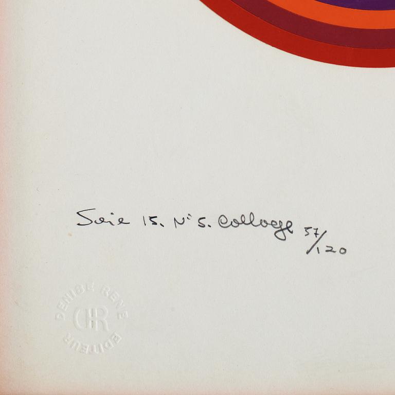 JULIO LE PARC, färgserigrafi,  signerad Le Parc och numrerad 57/120 med blyerts.