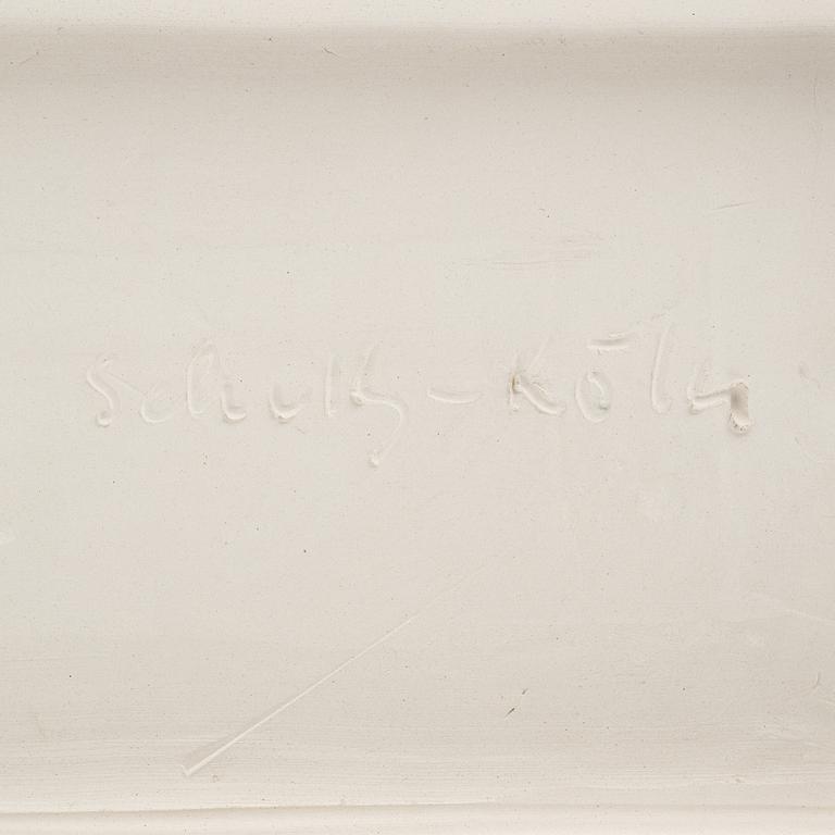 Karl Heinz Schultz-Köln, vas, samt relief, stengods, Arabia, Finland.