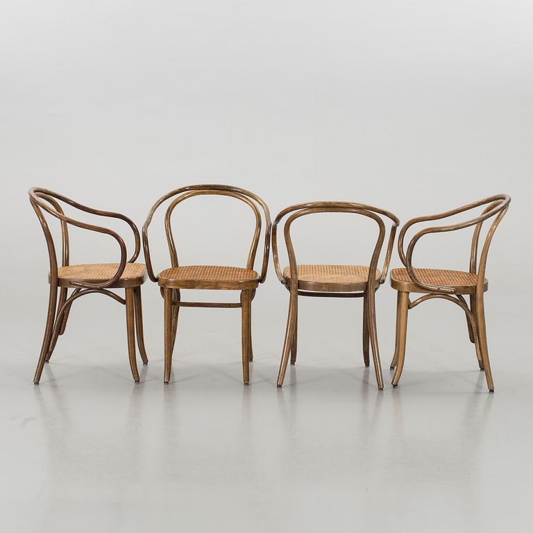 4 PCS OF ARMCHAIRS, late 20th century,