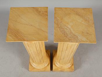 PIEDESTALER, 1 par, sent 1900-tal.