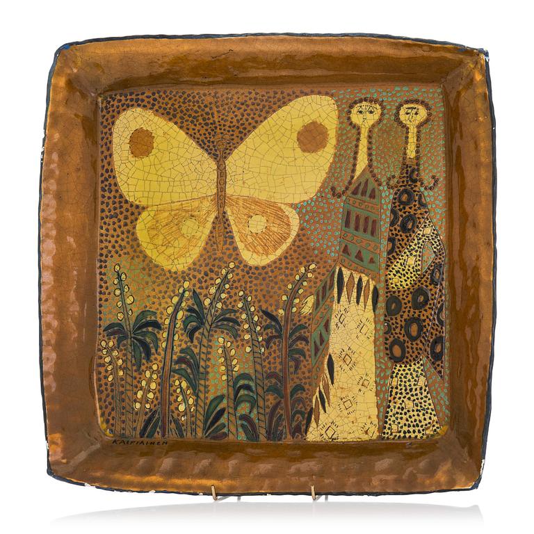 Birger Kaipiainen, koristevati, kivitavaraa, signeerattu Kaipiainen.