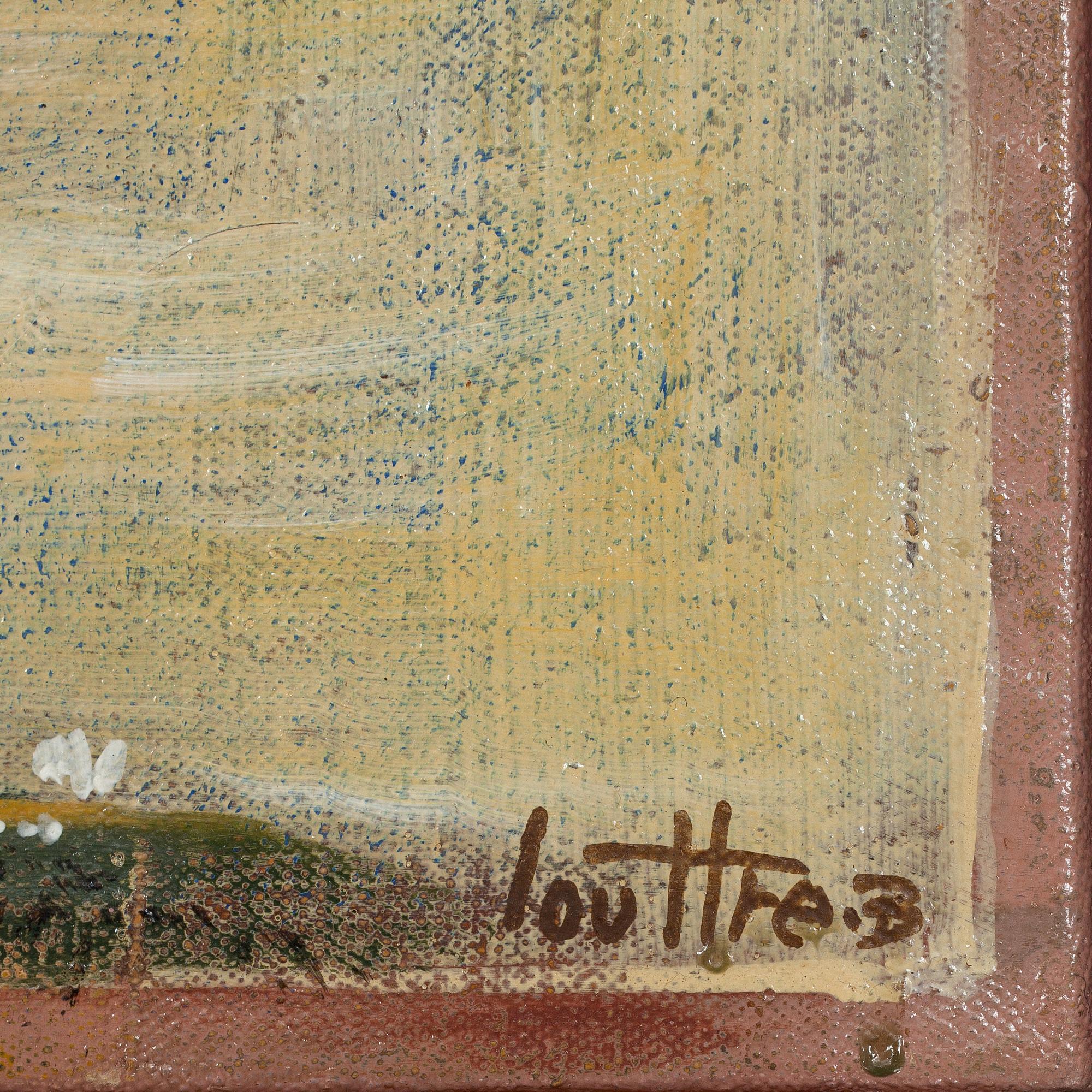 B. JEAN LOUTTRE, olja på duk, sign o dat a tergo 81.