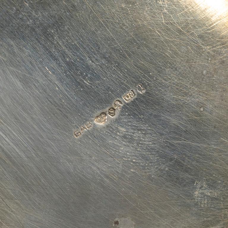 A bowl, silver, GAB, Stockholm, 1929.