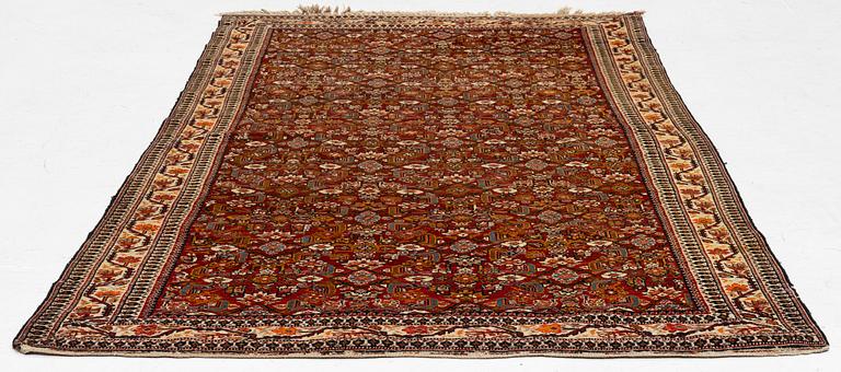 Rug, antique Ardabil probably, approx. 212 x 117 cm.